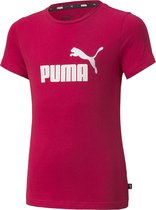 PUMA Essential+ Logo Meisjes T-Shirt - Maat 152