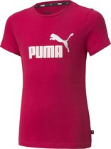 PUMA Essential+ Logo Meisjes T-Shirt - Maat 128