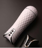 NIEUW! - Masturbator - voor mannen - Elektrisch - Met En Zonder - Glijmiddel - Te Gebruiken - Satisfyer - Vibrator - Seks - WIT