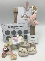 Babygeschenkset "Little baby moon" | 6-delige babygeschenkset | geboorte meisje | babyshower baby girl