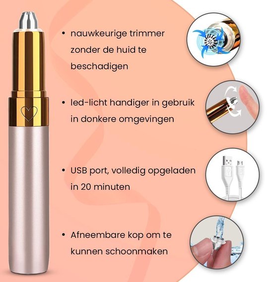 Gluxury Originele Wenkbrauw trimmer 2022 + Borstel set Best getest en