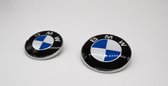 BMW logo set - Voor & Achter - Ø 82 MM + Ø74 MM - Verbeterde kwaliteit