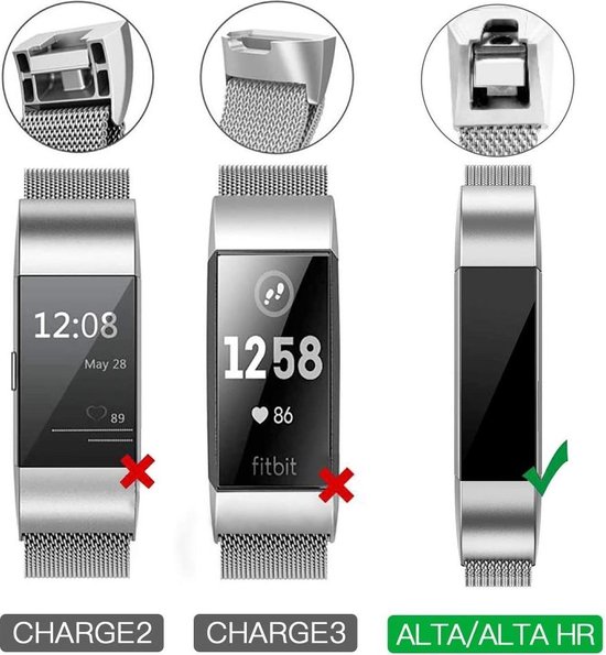 Bracelet De Remplacement Fitbit Alta / Alta HR - Grand L/G - Bleu/Gris - Neuf Sous Scellé