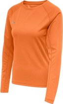 Newline Core Running LS Shirt Dames - oranje - maat M
