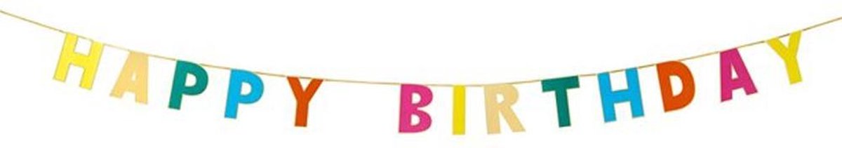 ‘Happy Birthday’ Multicolor - 3 Meter