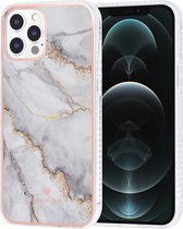 UNIQ Classic Case iPhone 12 Pro Max TPU Backcover hoesje - Marble White