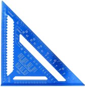 metrische hoek liniaal-driehoek hoekmeter-12 inch-vierkant vierkant-blauw-meetliniaal