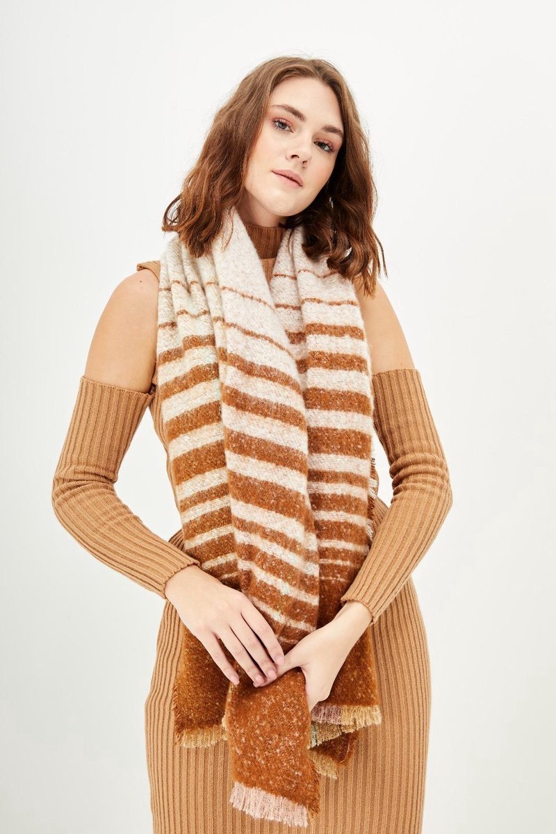 SwirlColor Geruite sjaal, houndstooth sjaal zacht comfortabel lange sjaal voor vrouwen mannen herfst winter lente 1 stuk, met clip broche 1 stuk