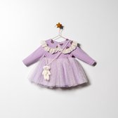Kledingset Feestkleding 3 delig voor meisjes. Jurkje maillot en bijpassend accessoire beertje