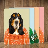 Kerstkaartenset Basset Hound