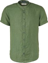 NO EXCESS - 96460401 - Shirt, s/sl, Granddad, fabric dyed