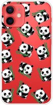 iPhone 13 - hoes, cover, case - TPU - Transparant - Panda