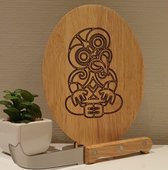 Mini Cheeseboard & Knife - Māori - Tiki - New Zealand Gift