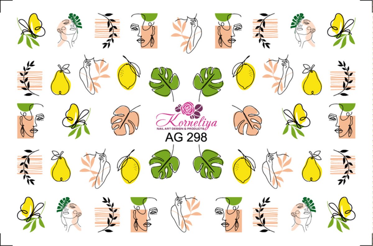 Goedkoopste Korneliya Airbrush Waterdecal AG 298