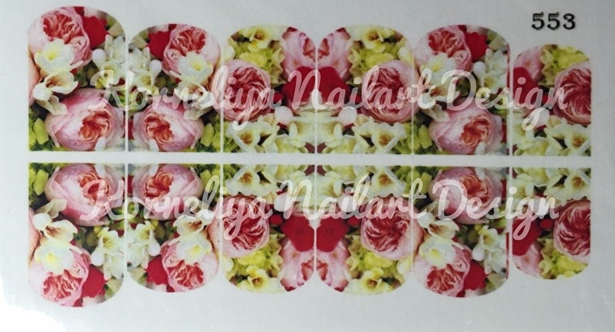 Goedkoopste Water Decal Nail Wrap 553