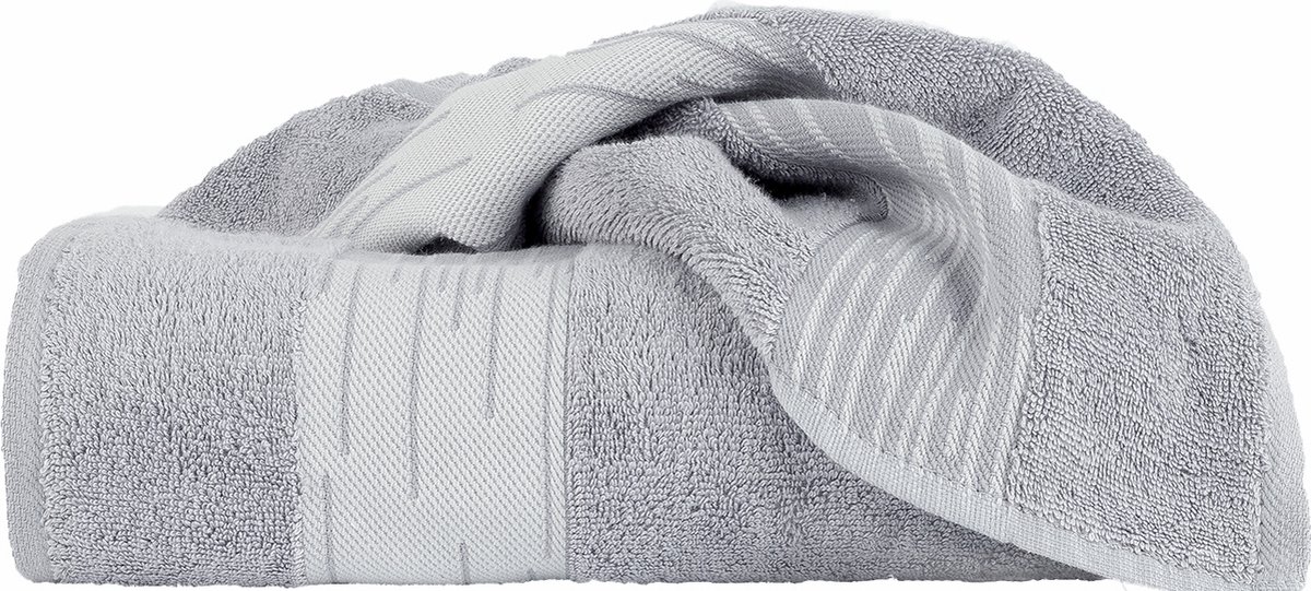 Homéé Badlaken Essentials 550g. m² 70x140cm 100% katoen badstof set van 2 stuks grijs