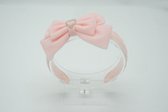 Fluweel luxe haarband – Licht roze fluweel – Luxe haarband – Luxe accessoire - Haarstrik - Bows and Flowers