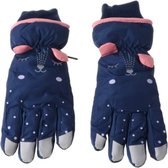 KidsMemories- Donkerblauw - Handschoenen- Meisjes- Ski handschoenen