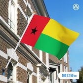 Vlag Guinee-Bissau 100x150cm - Glanspoly