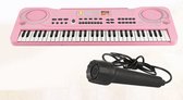 Nirabo® - Elektronisch Keyboard Roze - met Microfoon - Piano Muziekinstrument - voor Kinderen - Kind