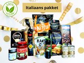 Italiaans - Nieuwjaarspakket 100% Vegan- Kerstpakket vegan - Cadeaupakket - Kerstpakket food - Kerstpakketten luxe - Kerstpakketten gezin - Cadeaupakket eten en drinken - Kerstpakket vrouw - 