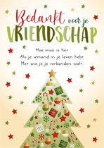 Kaart - Kerst - Intense - Bedankt voor je vriendschap - KIR21-A