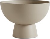 BoConcept metalen bowl Luna decoratieschaal warm grijs H24 B35
