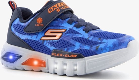 stortbui Pessimist Ontvanger Skechers Flex-Glow jongens sneakers met lichtjes - Blauw - Maat 30 | bol.com