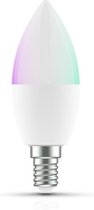 Qnect slimme Wi-Fi LED kaars | E14 | 380 lumen | RGB - Whites | 4.5W = 40W | Compatibel met afstandsbediening