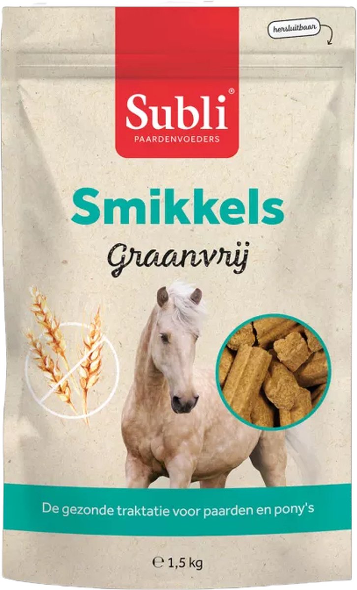 Subli Smikkels Graanvrij - Paardensnoepjes - 1.5 kg