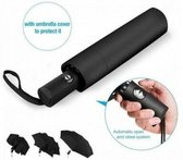 Automatische Open & Sluit Paraplu - Windproof - Opvouwbare Paraplu - Zwart