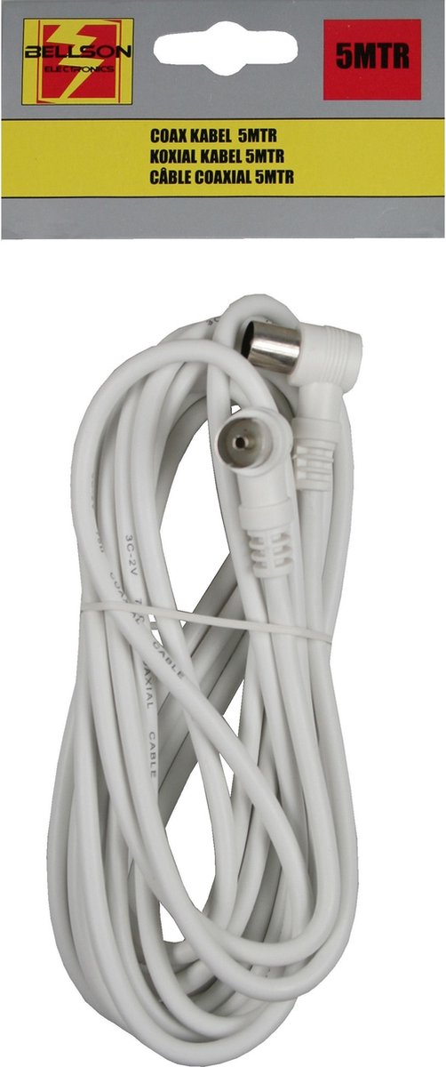 HQ haakse coax kabel 5 meter