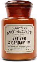 Paddywax Geurkaars – Vetiver & Cardamom – Geurkaars in Glazen Apothekerspot