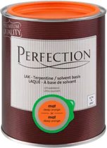Perfection lak Ultradekkend mat terpentine deep orange verf 750ml