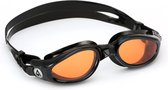 Aquasphere Kaiman - Zwembril - Volwassenen - Amber Lens - Zwart