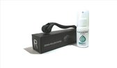 Dermaroller 1.5 mm met Cleaning spray - 540 Naalden - Steriel Verpakt - Hoge kwaliteit Chirurgisch staal - Bewezen effectief tegen rimpels, acne littekens, en cellulitis & Stimulat