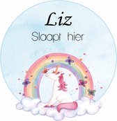 Unicorn slaapkamer sticker - unicorn muursticker / raamsticker - muursticker - raamsticker - unicorn - eenhoorn - gepersonaliseerd