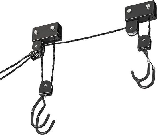 Crius Fietslift - Fiets ophangsysteem - Met katrollen - XL - Voor plafondbevestiging - tot 57KG