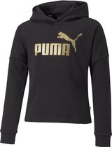 PUMA Essential+ Logo Cropped Meisjes Trui - Maat 140