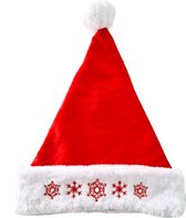 Luxe Kerstmuts volwassenen rood wit- Warme winter muts voor Kerst- Kerstverkleding – Kerstkostuum – Kerstavond muts – Santa – Christmas