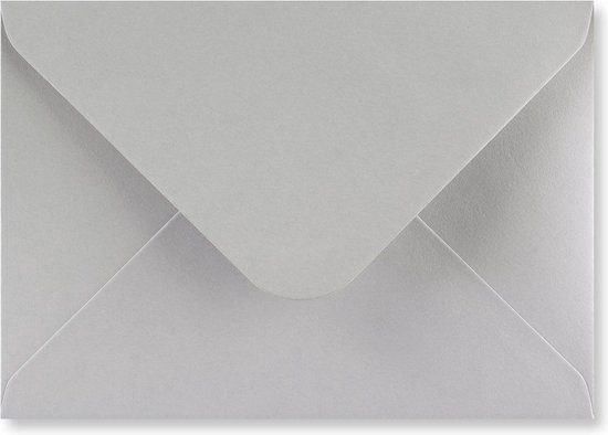 Grijze C5 enveloppen 16,2 x 22,9 cm 100 stuks