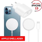 WiseQ MagSafe - Draadloze Oplader - Snellader voor o.a. iPhone 13 - Wit