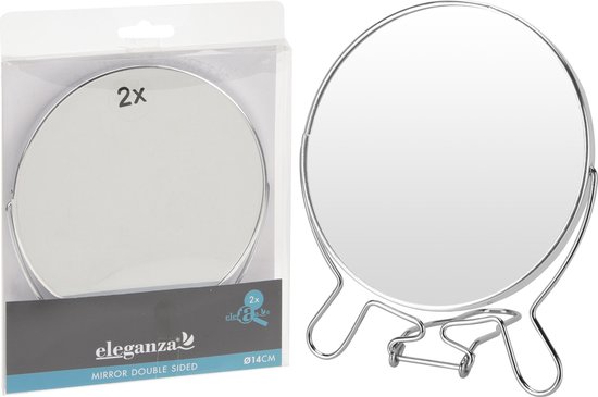 Eleganza Ronde Make-up Spiegel met Vergroting Kantelbaar