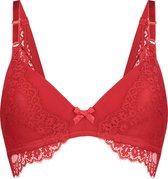 Hunkemöller Dames Lingerie Voorgevormde bh zonder beugel Claire  - Rood - maat D85
