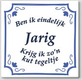 Tegeltje spreuk verjaardag | Ben ik eindelijk jarig krijg ik zon kut tegeltje | Spreuktegels | Verjaardagscadeautje