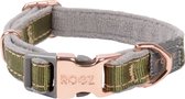 Rogz Urban Halsband Olijfgroen&Grijs&Rosé - Hondenhalsband - Xs