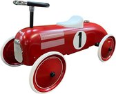 Magni ApS - Classic Racer Rood - Loopauto - Klassieke auto - Binnen - Buiten - Kleine coureur - Avonturen - Blikvanger - Kinderkamer - Hoge kwaliteit - Uitstraling - Rood