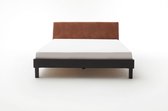 Boston metalen bed hoofdeinde ruitmotief 180x200 cm