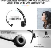 Professionele Draadloze Headset van Versteeg - Draadloze Headset Met Microfoon - Noise Cancelling - Bluetooth Headset - Koptelefoon - Handsfree - Met Laadstation -  Bluetooth 5.0 -