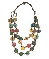 Ketting - Gekleurde ronde hangertjes - 60 Centimeter - Damesdingetjes